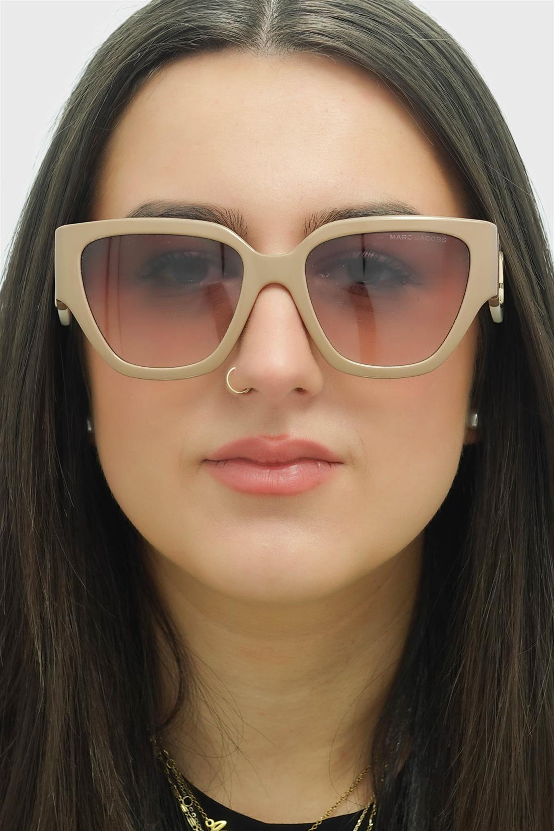 Marc Jacobs Sunglasses MARC 724/S 10A HA Beige White Brown Gradient