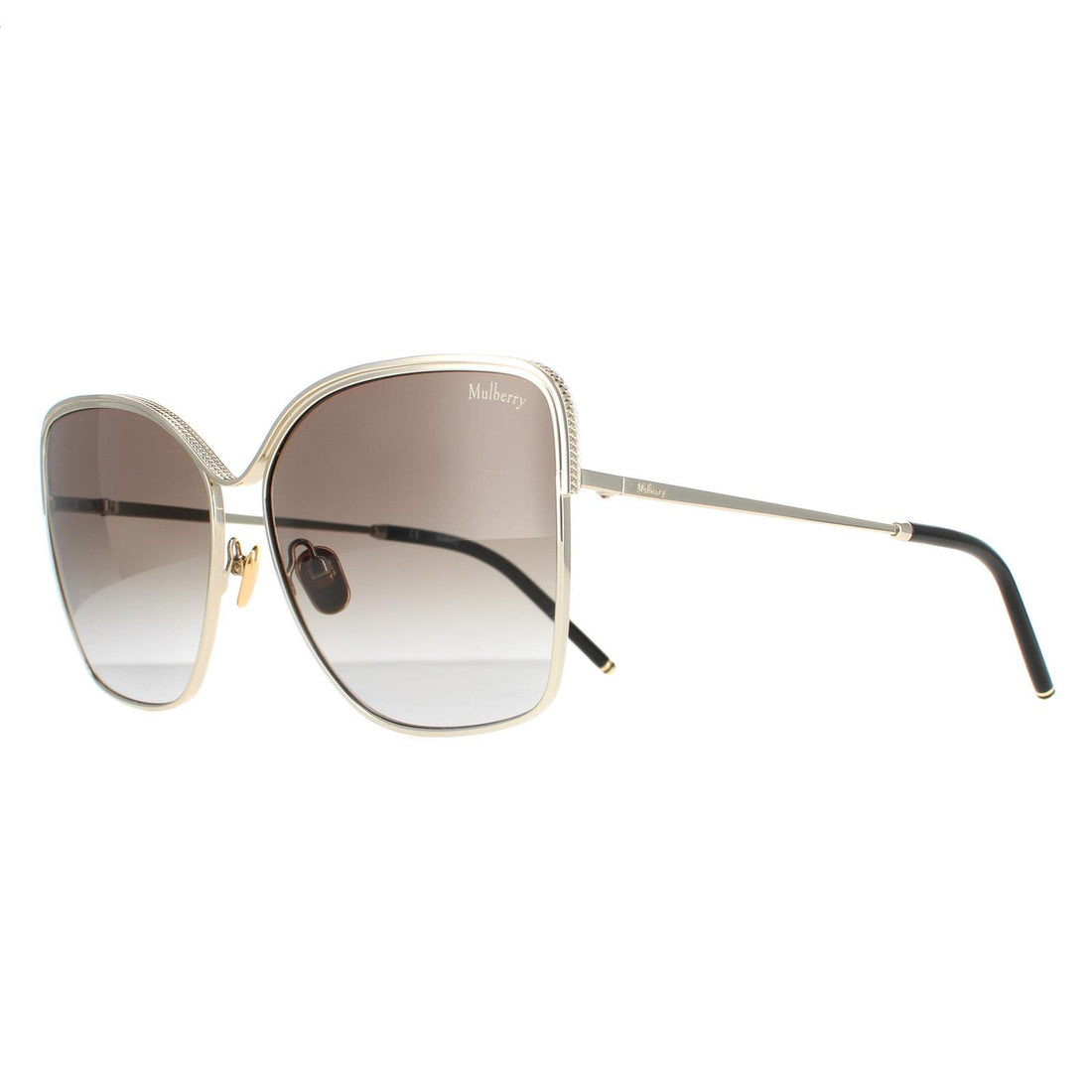 Mulberry Sunglasses SML040 0594 Light Gold Brown Gradient
