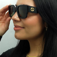 Gucci Sunglasses GG1663S 001 Black with Havana Grey