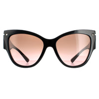 Valentino VA4028 Sunglasses Black / Brown Pink Gradient