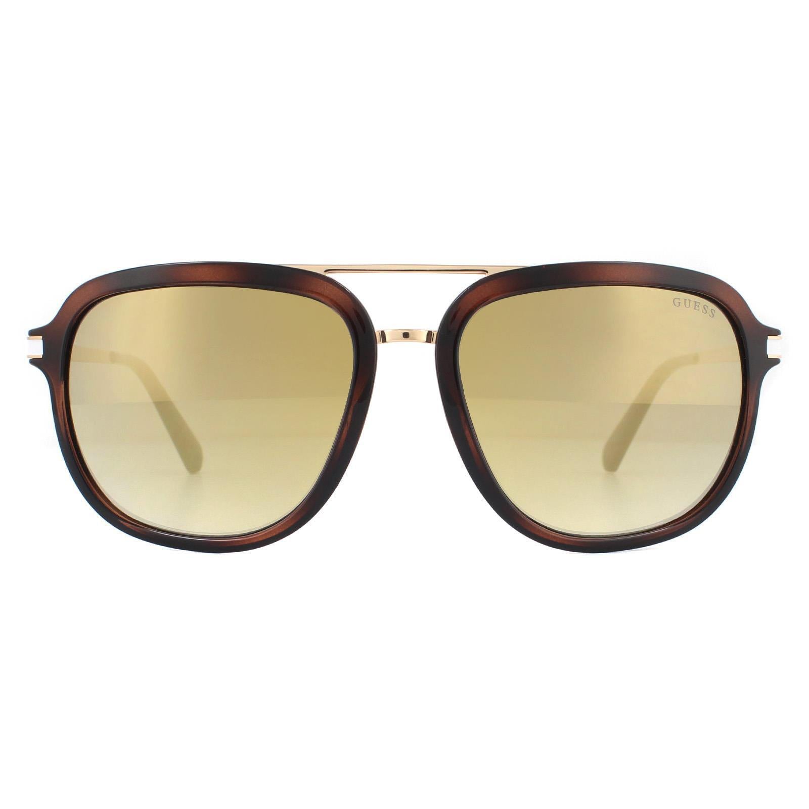 Sunglasses GU6965 Dark Havana Mirror
