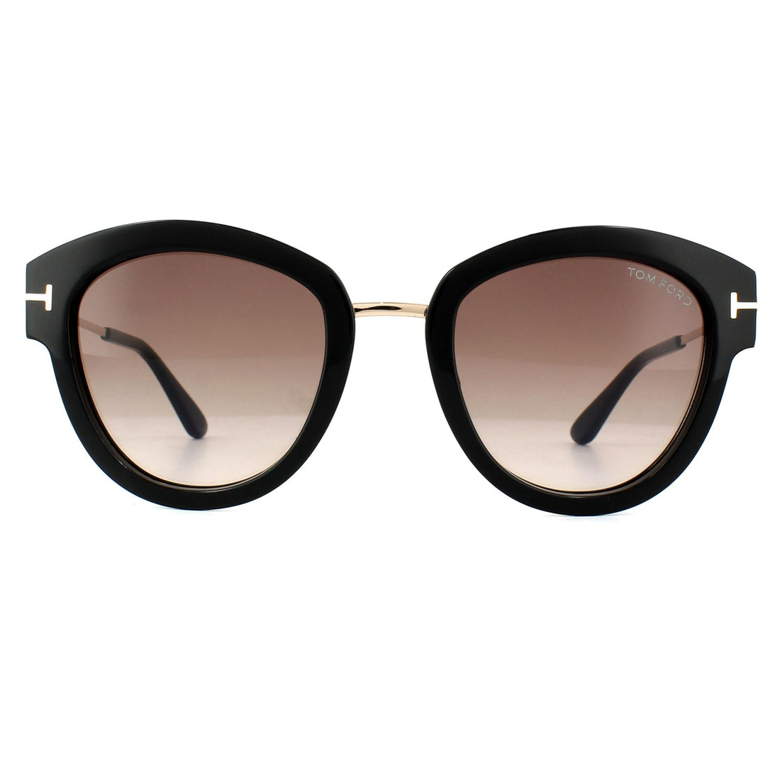Tom Ford Sunglasses 0574 Mia 01T Shiny Black Bordeaux Gradient