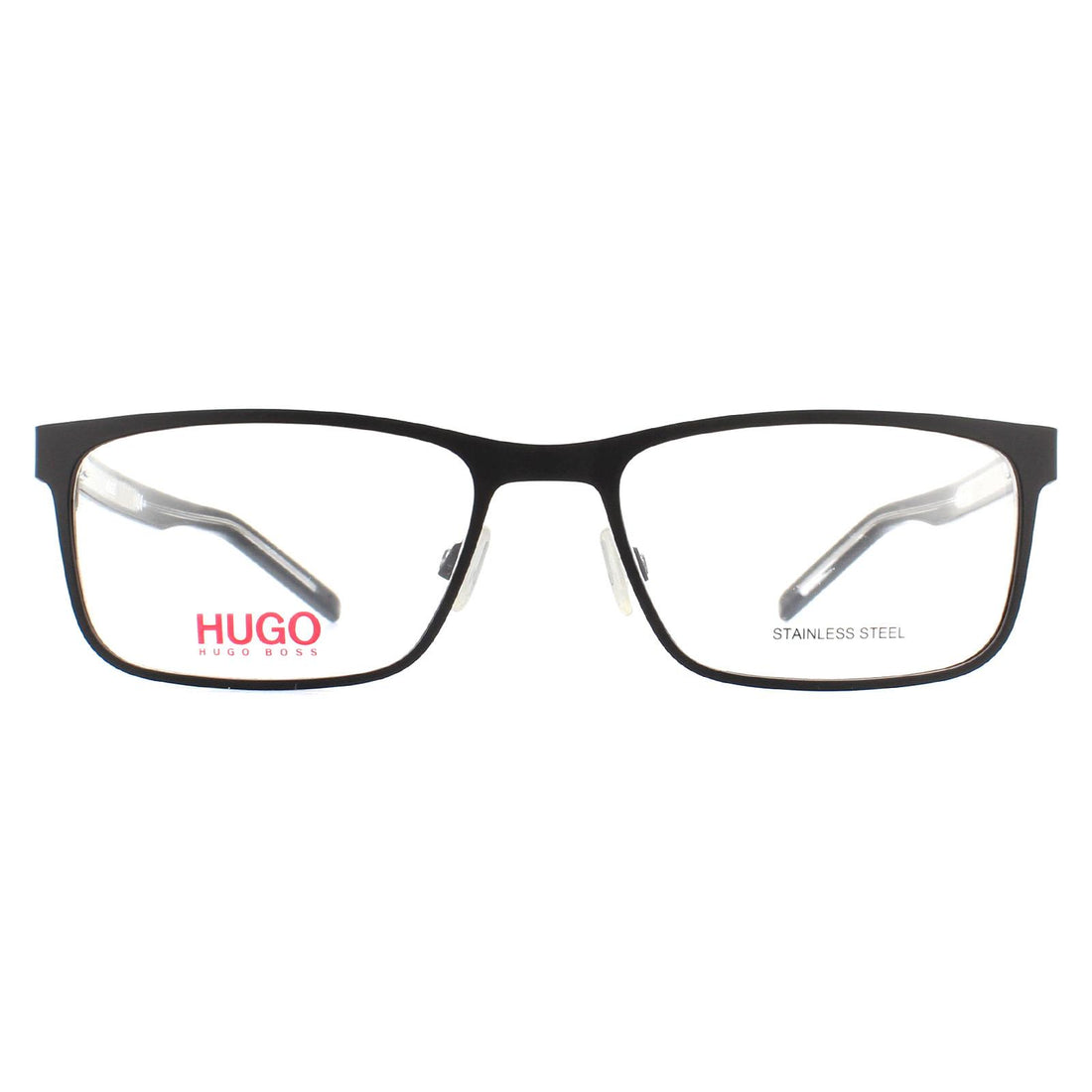 Hugo By Hugo Boss Glasses Frames HG 1005 N7I Matte Black and Black Crystal