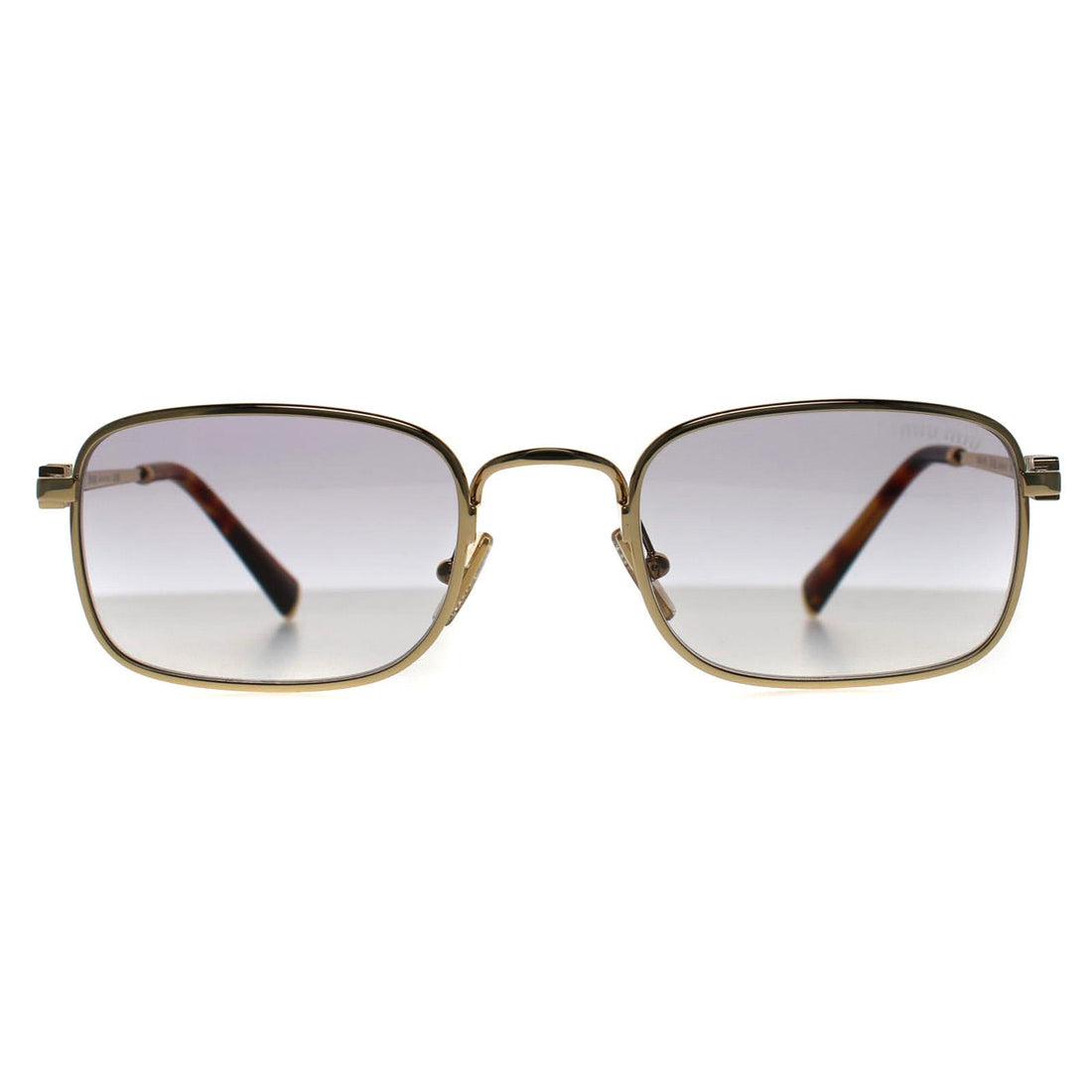 Miu Miu Sunglasses MU53AS 5AK04O Gold Dark Grey to Clear Gradient