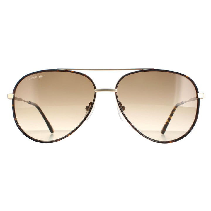 Lacoste Sunglasses L247S 710 Matte Gold Brown Gradient