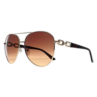 Guess Sunglasses GU00158 33F Shiny Pale Gold Brown Gradient