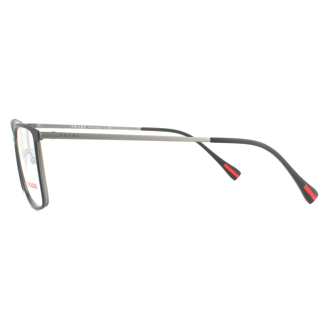Prada Sport Glasses Frames PS51LV 6BJ1O1 Black Gunmetal Rubber Men