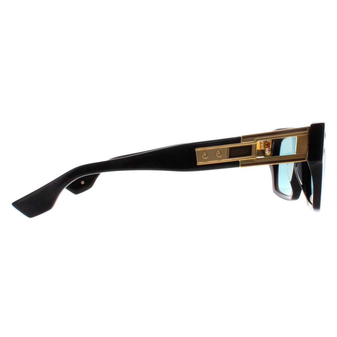 Dita Sunglasses Grandmaster Seven DTS407-A-01 Black Yellow Gold Dark Turquoise