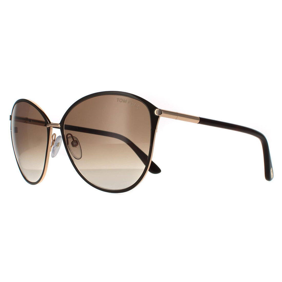 Tom Ford Sunglasses Penelope FT0320 28F Brown on Gold with Havana Brown Gradient