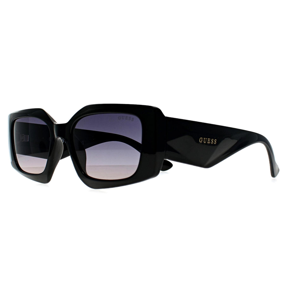Guess Sunglasses GF6200 01B Shiny Black Purple Gradient