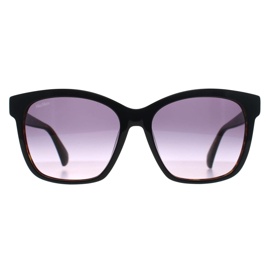 Max Mara Sunglasses MM0042 Logo9 05B Black Tortoise Smoke Grey Gradient