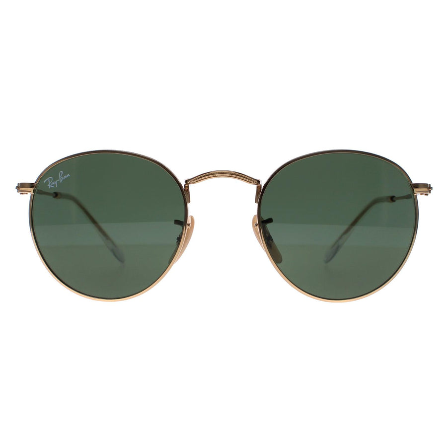 Ray-Ban Round Metal RB3447 Sunglasses Gold / Green 47