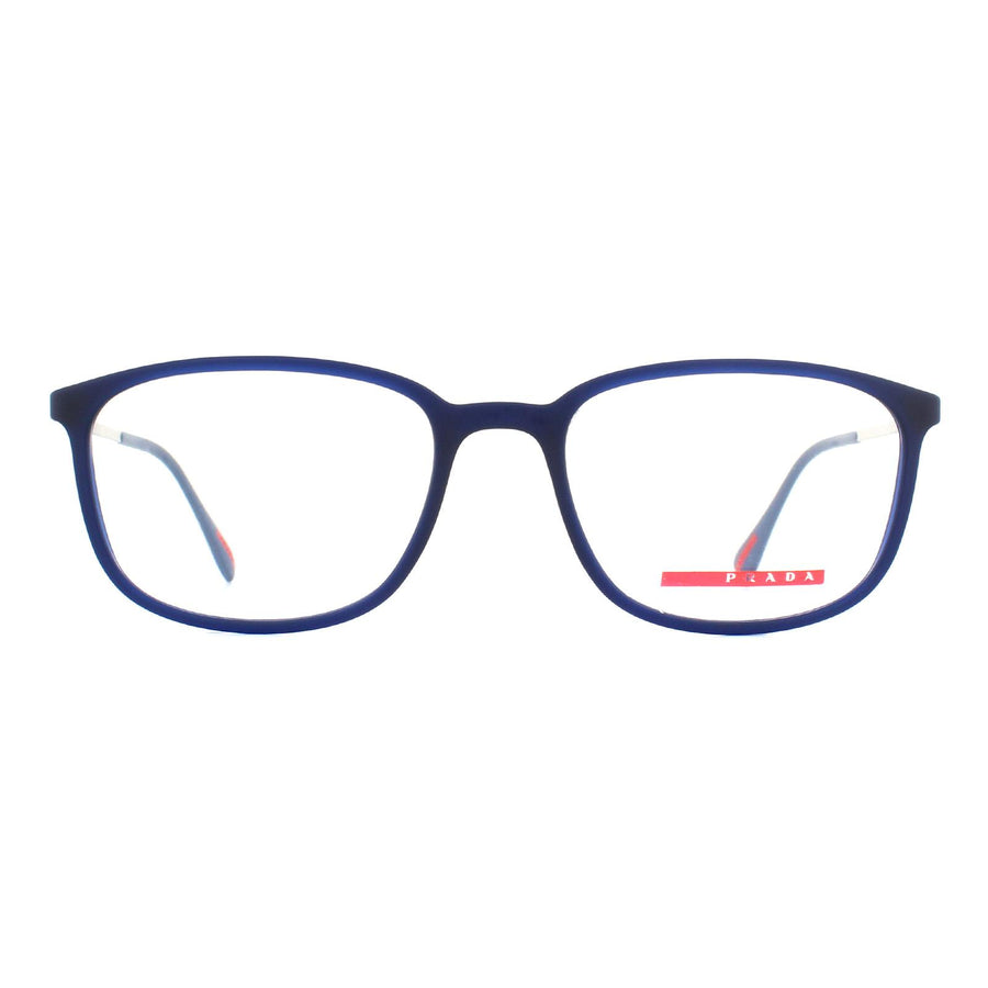 Prada Sport PS03HV Glasses Frames Transparent Blue Rubber