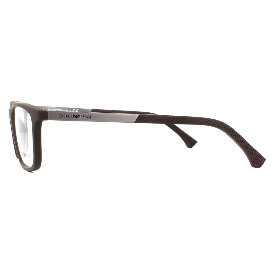 Emporio Armani Glasses Frames EA3069 5196 Rubber Brown Men