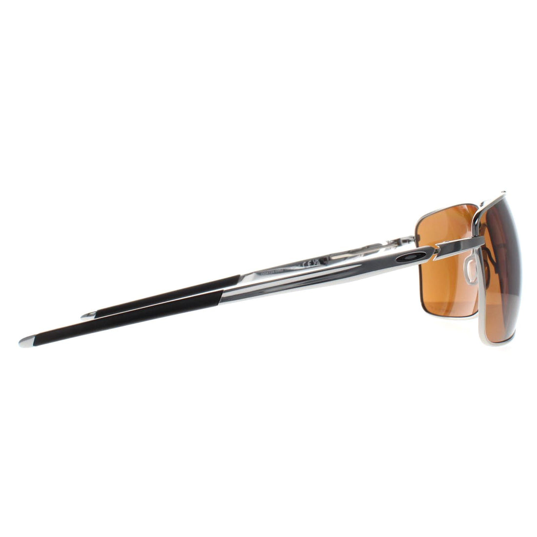 Oakley Sunglasses Gauge 8 L OO4124-09 Polished Chrome Tungsten Prizm Polarized