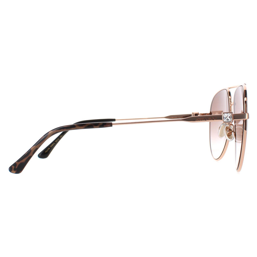 Jimmy Choo Sunglasses OLLY/S DDB HA Gold Copper Brown Gradient