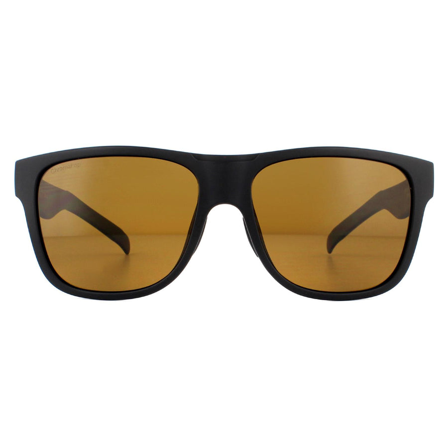 Smith Lowdown XL Sunglasses Matte Black / Green Polarized Chromapop