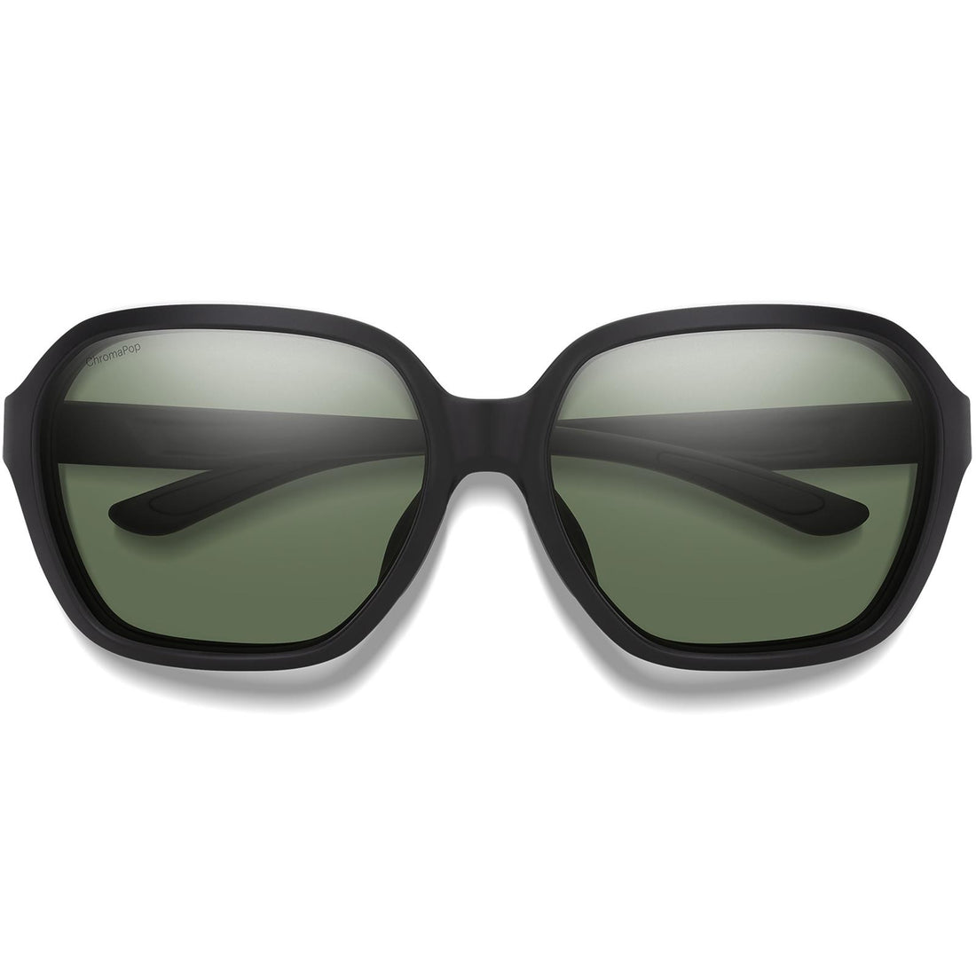 Smith Sunglasses Whitney 003 L7 Matte Black ChromaPop Polarized Grey Green
