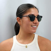 Ray-Ban Sunglasses Clubmaster 3016 W0365 Black Green G-15 Small 49mm