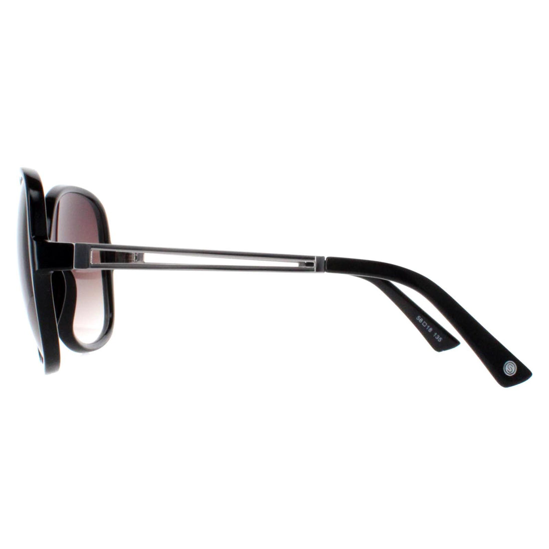 Smarty Sunglasses X2117 A Black Silver Grey