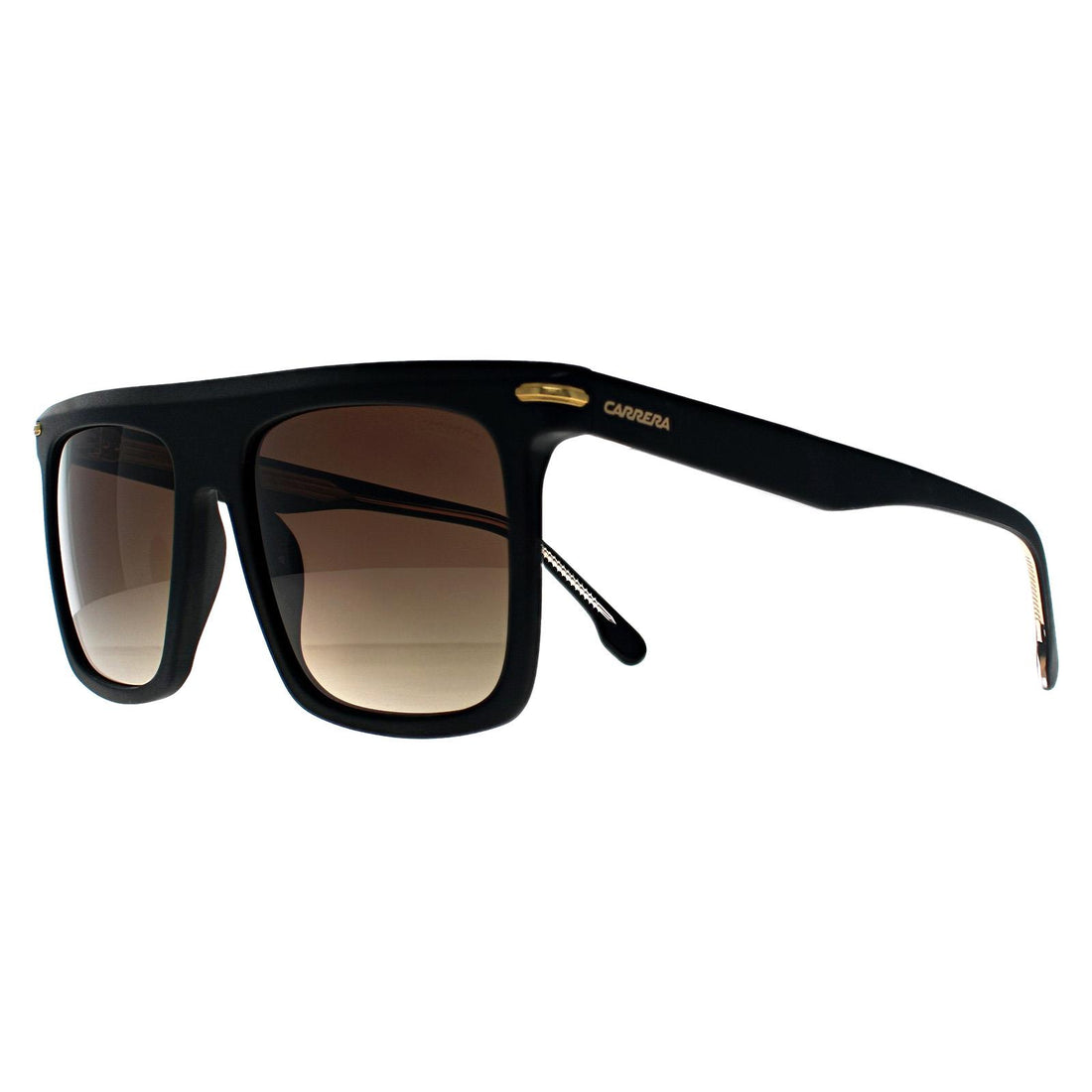 Carrera Sunglasses 359/S I46 86 Matte Black with Gold Black Brown Green