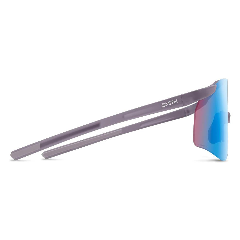 Smith Sunglasses Defy 4QI G0 Matte Meteorite Crystal ChromaPop Low Light Rose Blue Mirror