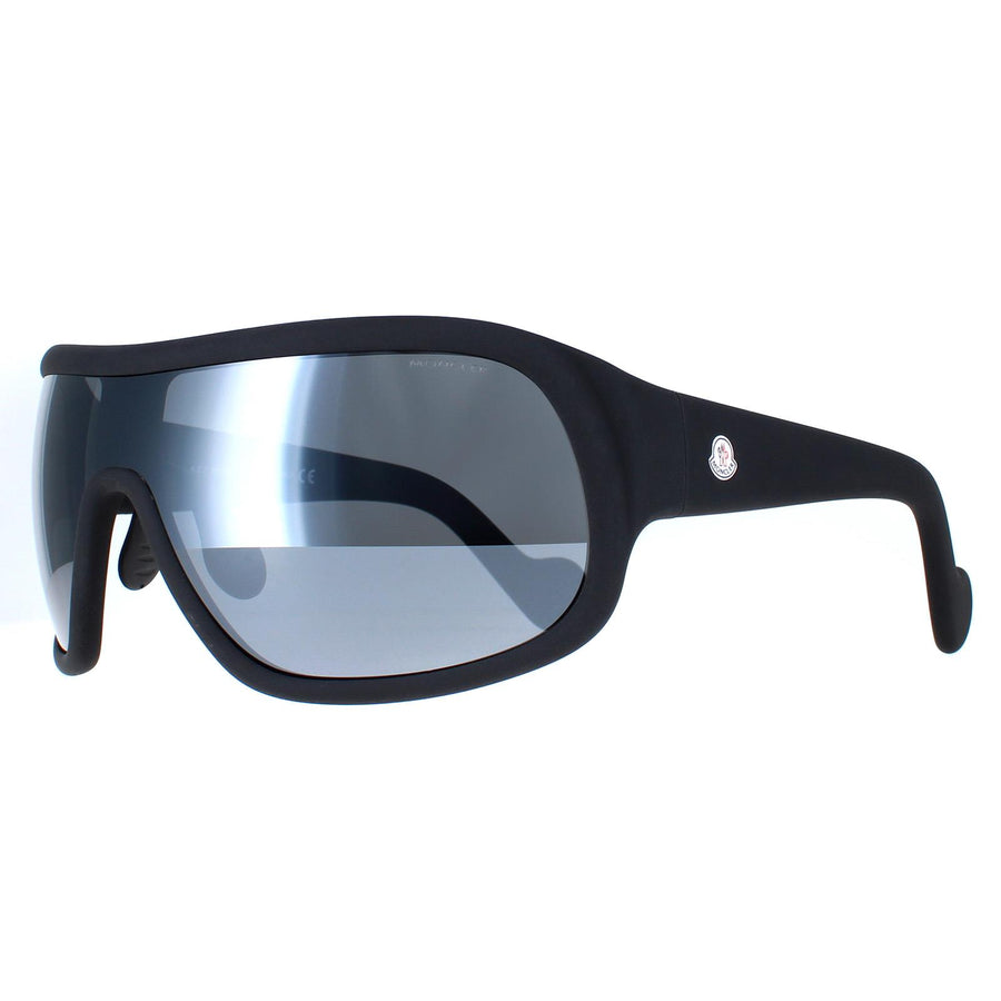Moncler Sunglasses ML0048 02C Matte Black Smoke Mirror