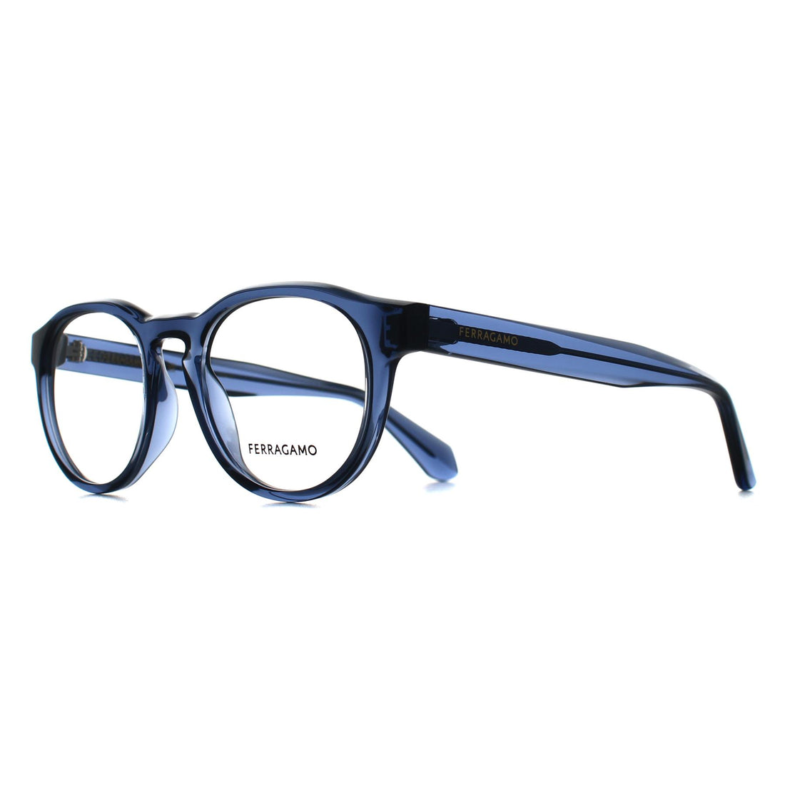 Salvatore Ferragamo Glasses Frames SF2987E 450 Transparent Azure Men Women