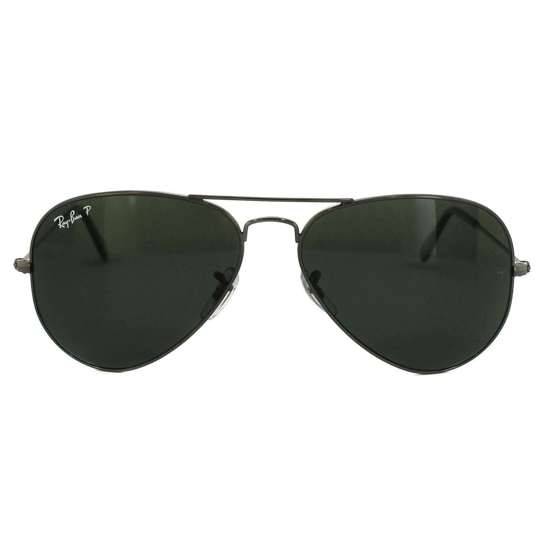 Ray-Ban Sunglasses Aviator 3025 Gunmetal Green Polarized 004/58