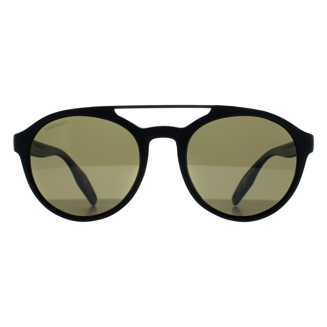 Serengeti Sunglasses Leandro 8591 Matte Black Gunmetal Polarized 55nm Green Photochromic