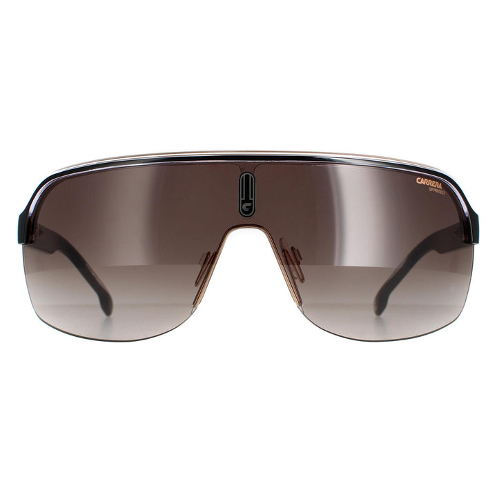 Carrera Sunglasses Topcar 1/N 2M2 HA Black Gold Brown Gradient