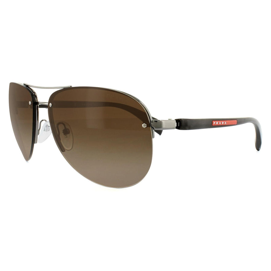 Prada Sport Sunglasses 56MS 5AV6S1 Brown Brown Gradient 62mm