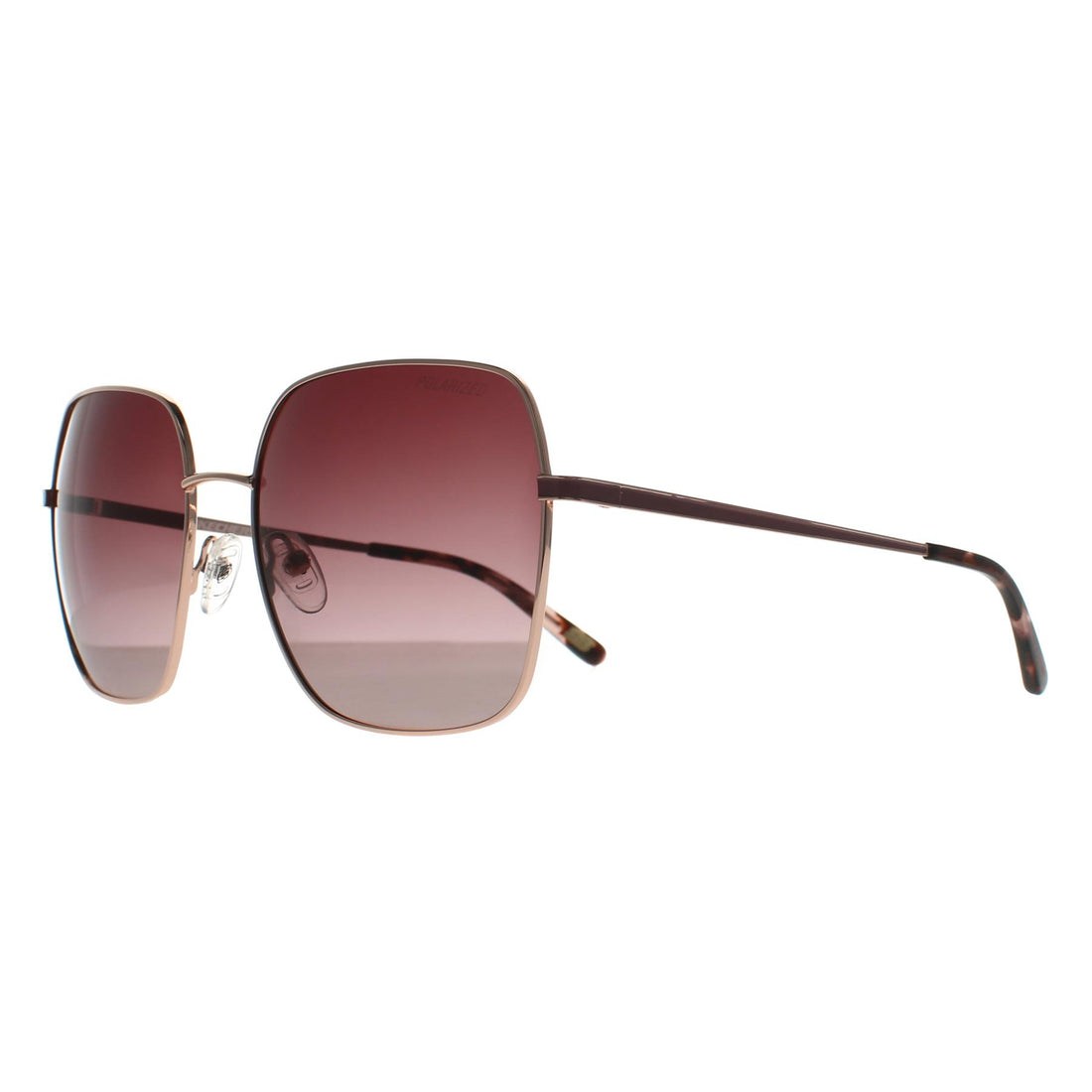 Skechers Sunglasses SE6266 28H Rose Gold Brown Gradient Polarized