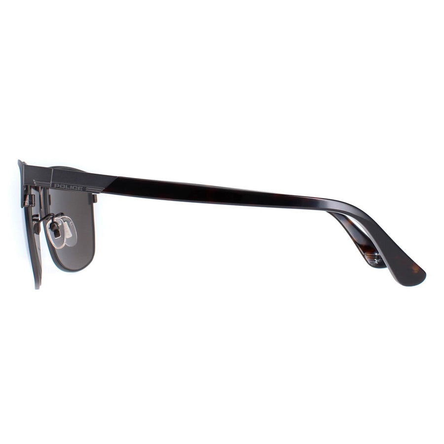 Police Sunglasses SPL774 Westwing 5 627P Matte Gunmetal Brown Polarized
