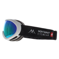 Montana Ski Goggles MG13A A White Revo Blue Cat3