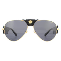 Versace VE2150Q Sunglasses Gold / Dark Grey Polarized