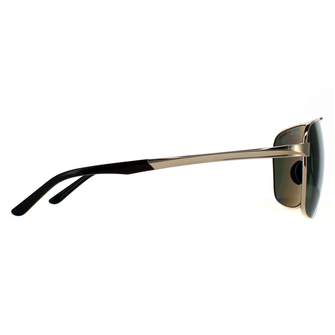 Porsche Design Sunglasses P8665 B Gold Green Grey Polarized