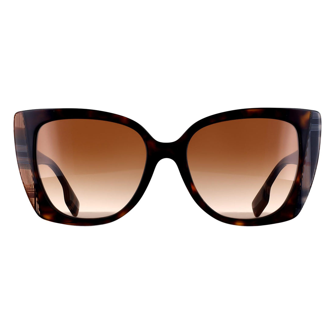 Burberry Sunglasses BE4393 Meryl 405313 Dark Havana with Check Brown Brown Gradient