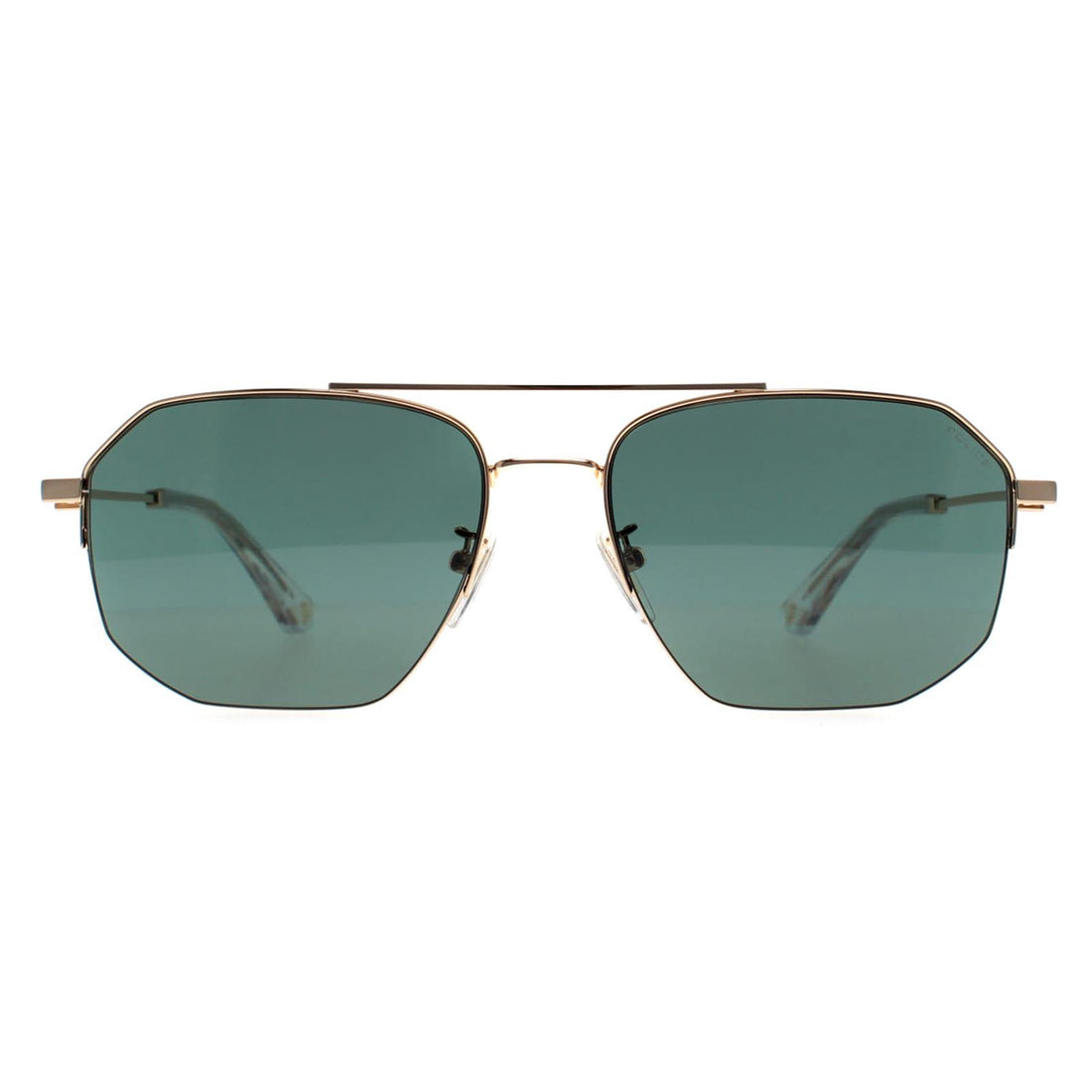 Police Sunglasses SPLN39 Champ 10 300Y Shiny Rose Gold Green