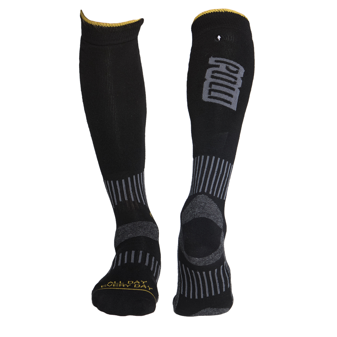 POW Black Stealth Unisex Performance Socks - 1-7