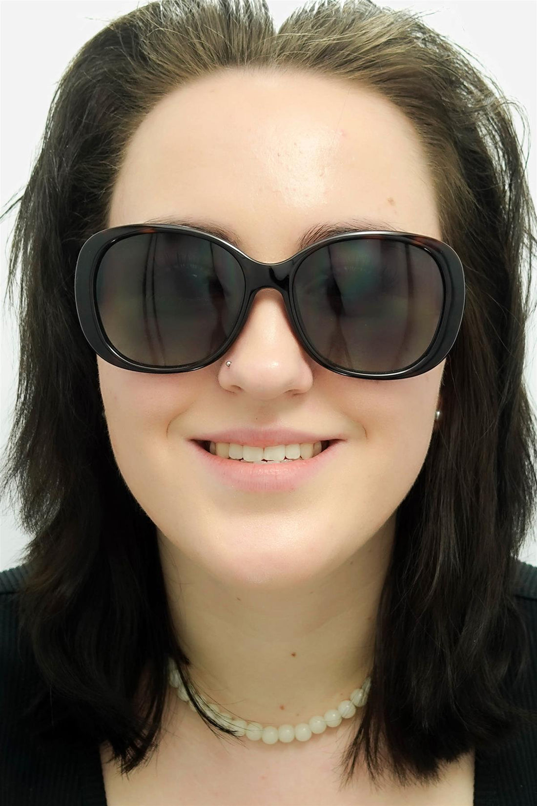 Karen Millen Sunglasses KM5054 100 Dark Havana Grey