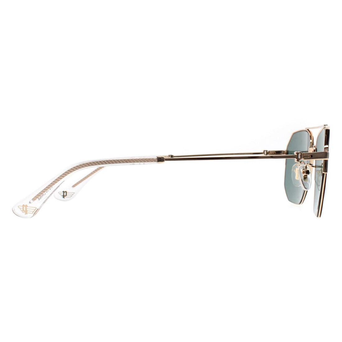 Police Sunglasses SPLN39 Champ 10 300Y Shiny Rose Gold Green