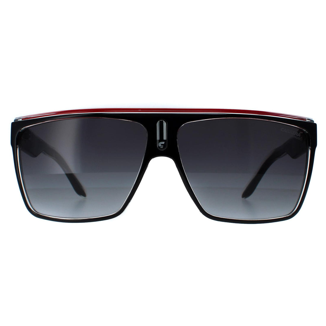 Carrera Carrera 22 Sunglasses Black Red Gold / Dark Grey Gradient