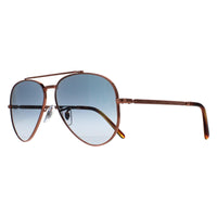 Ray-Ban Sunglasses RB3625 New Aviator 92023F Polished Rose Gold Blue Gradient