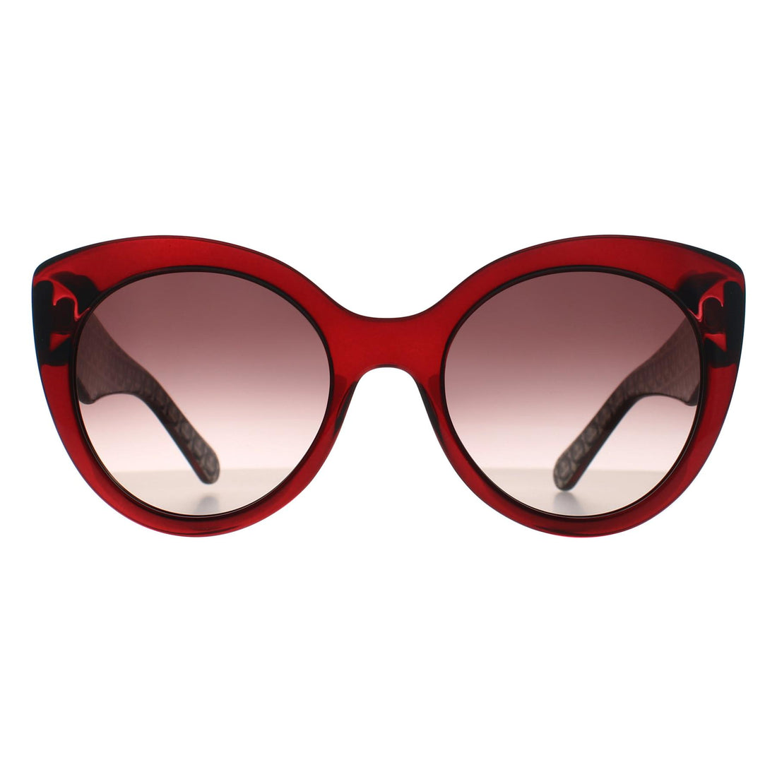 Salvatore Ferragamo Sunglasses SF964S 634 Crystal Burgundy Grey Gradient