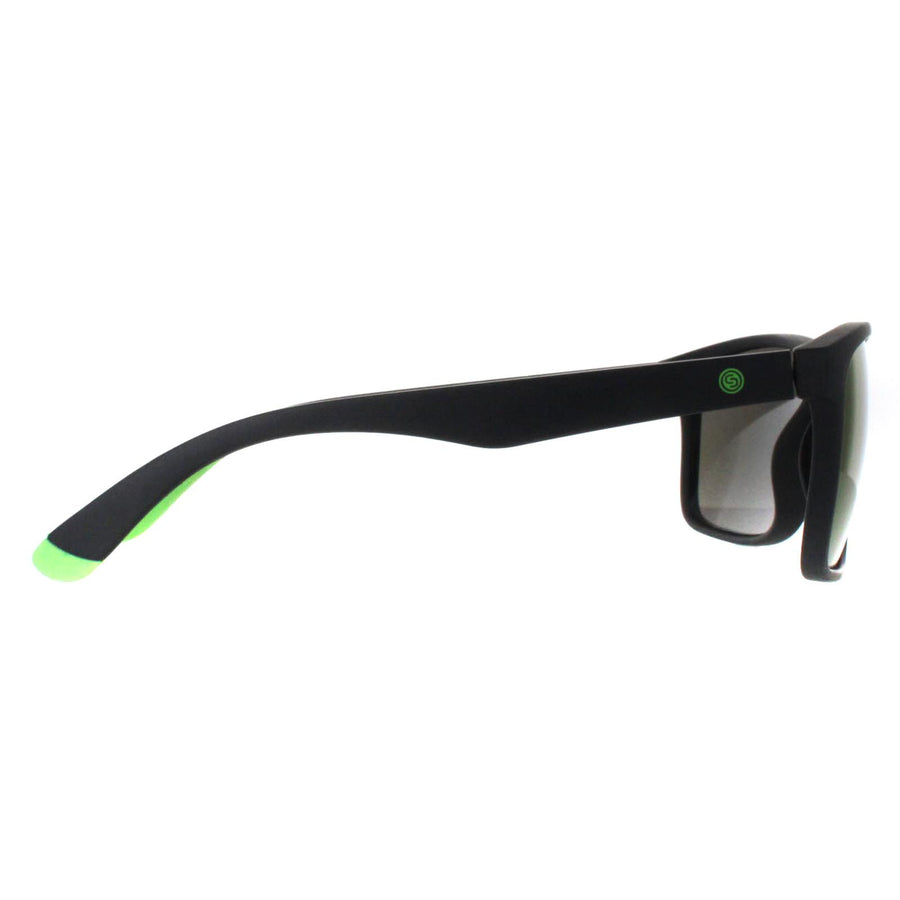 Smarty Sunglasses SA2306 C Matte Black Rubber Neon Green Bronze Grey Flash