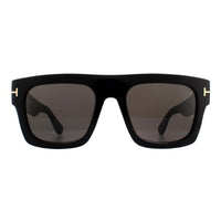 Tom Ford Sunglasses 0711 Fausto 01A Shiny Black Smoke Grey