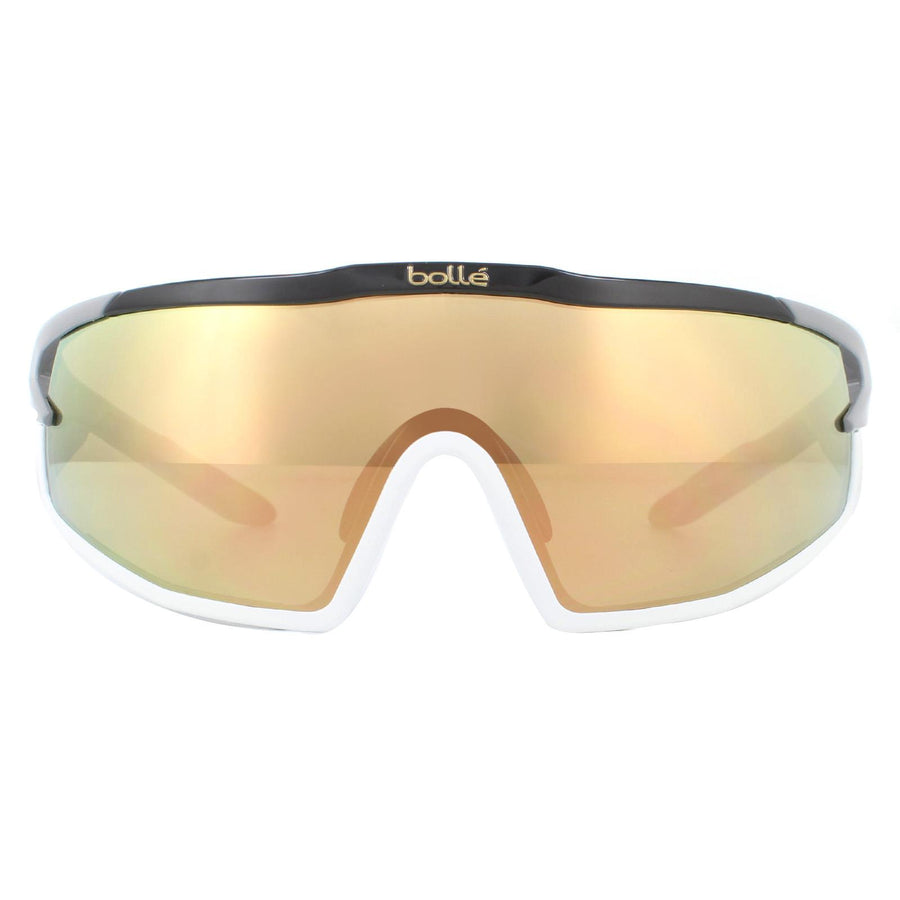 Bolle Sunglasses B-Rock Pro 12629 Shiny Black Brown Gold