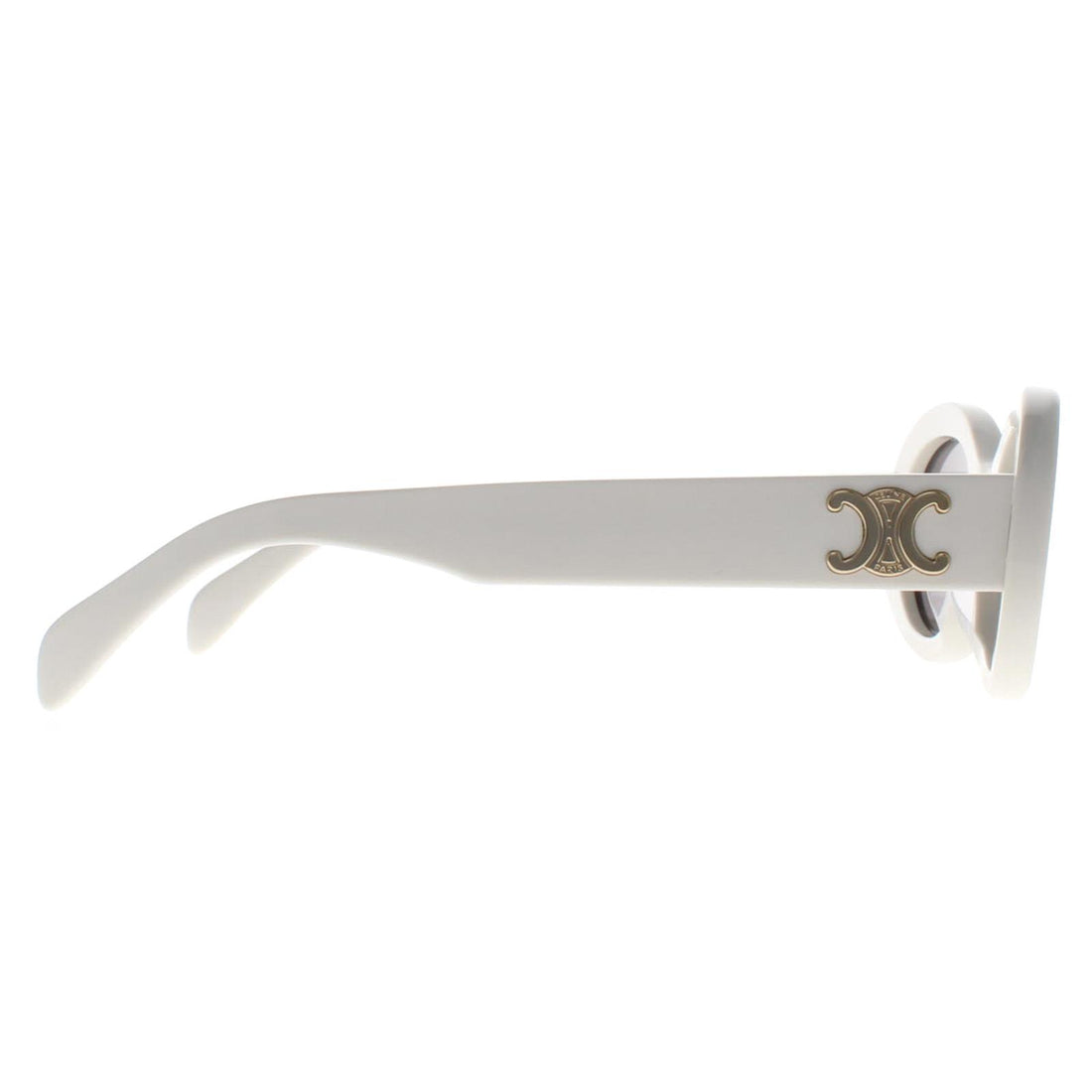 Celine Sunglasses Triomphe CL40194U 25A Ivory Smoke Grey