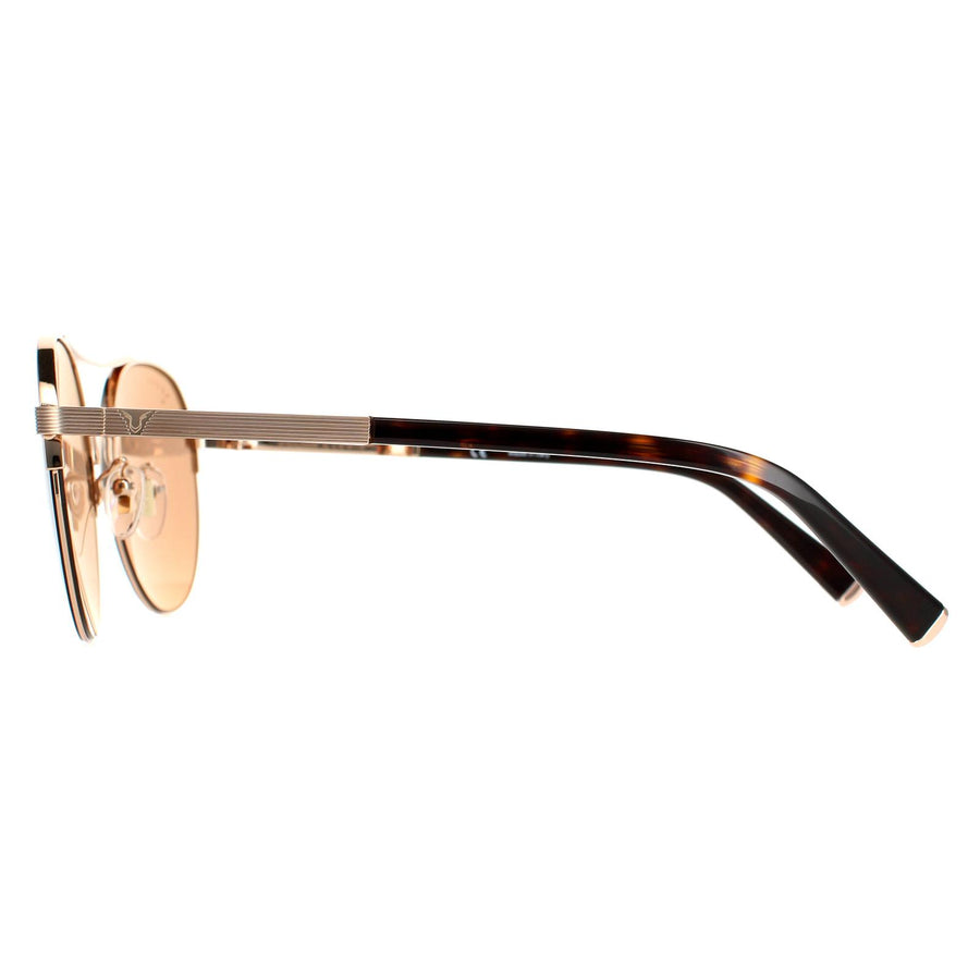 Police Sunglasses SPLA24 Lewis 03 8FCC Shiny Copper Gold Brown Mirror Copper